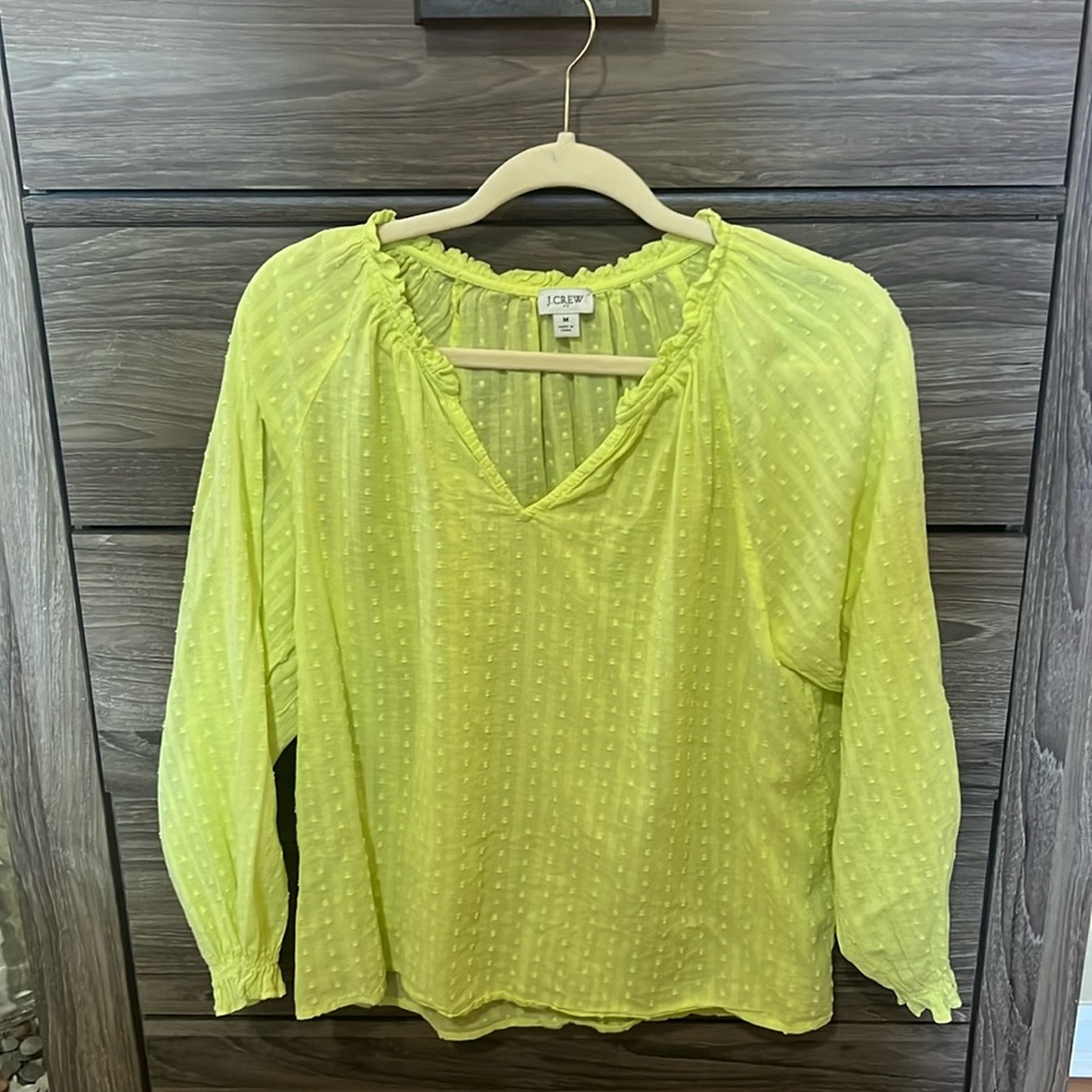 JCrew Yellow Blouse